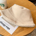 Trendy Reversible Faux Fur Suede Bucket Hat 6W6HAT537