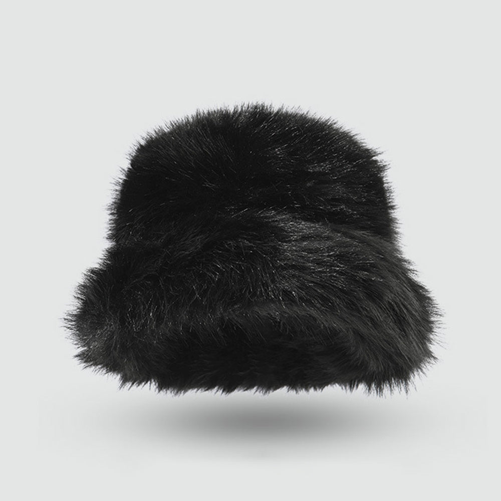 Imitation Rabbit Fur Bucket Hat - DippedShop Wholesale - #8051