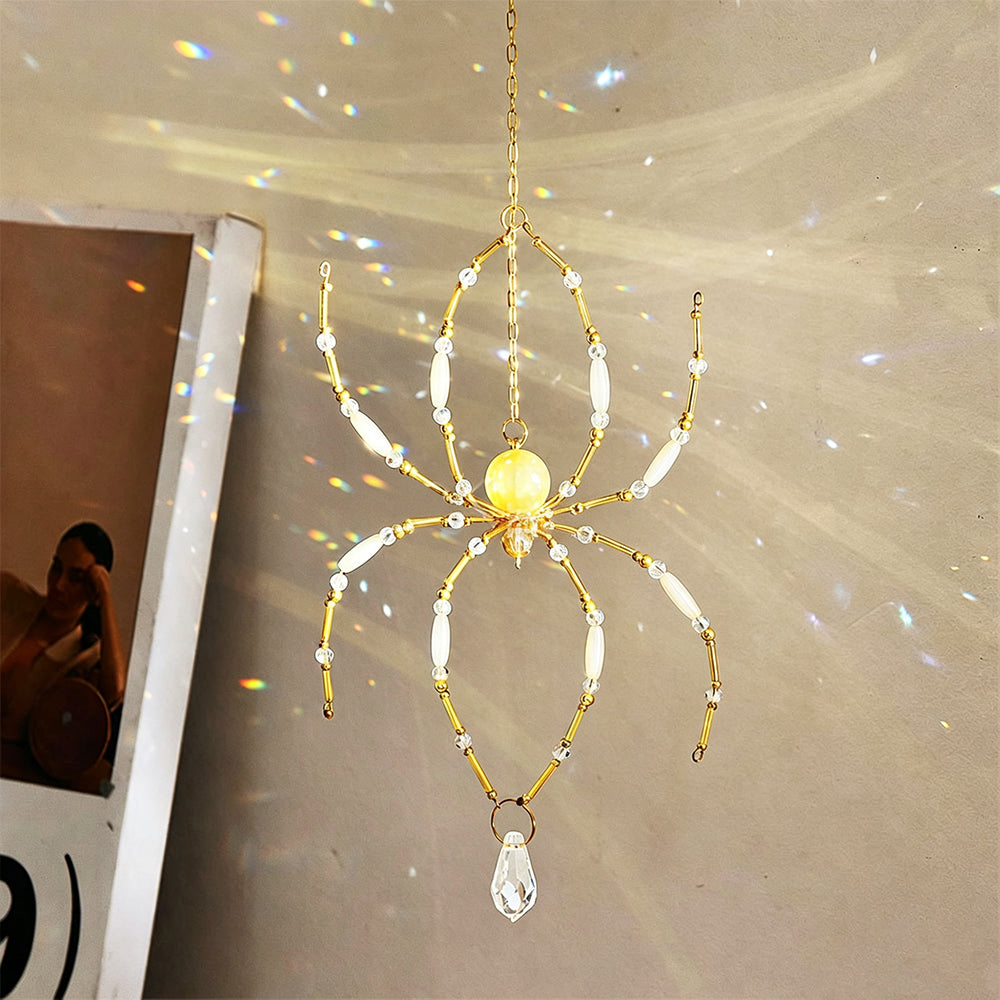 Spooky Spider Crystal Sun Catcher Wind Chime 6H7HLS203