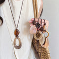 Irregular Resin Pendant Necklace - DippedShop Wholesale - #8195