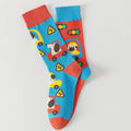Asymmetrical Cartoon Crew Socks - DippedShop Wholesale - #5267