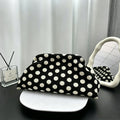 Stylish Woven Polka Dot Cloud Clutch Handbag 6W10BBG1869