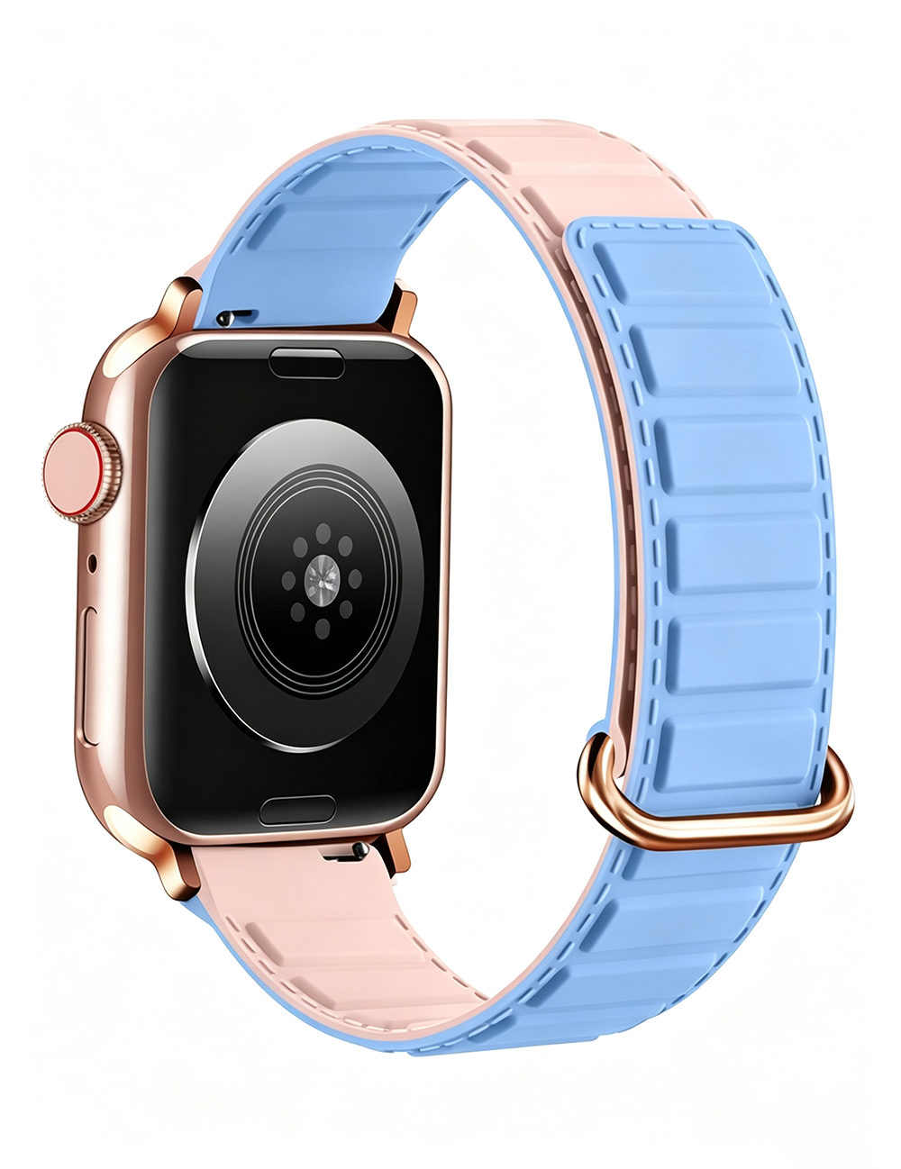 Simple Solid Color Silicone Magnetic Watch Band 6W6JWA93
