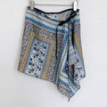 Retro Floral Print Asymmetrical Tie Waist Hip Scarf 6W1SL44