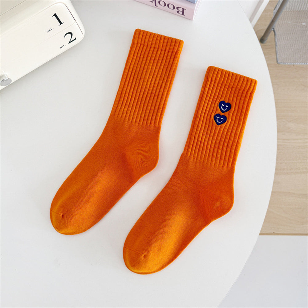 Heart Embroidery Socks - DippedShop Wholesale - #4819