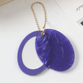 Oval Acetate Bag Charm - DippedShop Wholesale - #8147