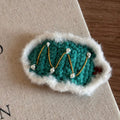 Crochet Christmas Tree Hair Clip - DippedShop Wholesale - #5299
