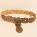 Trendy Wide Disc Concho Waist Cowgirl Belt 6W6JBT221