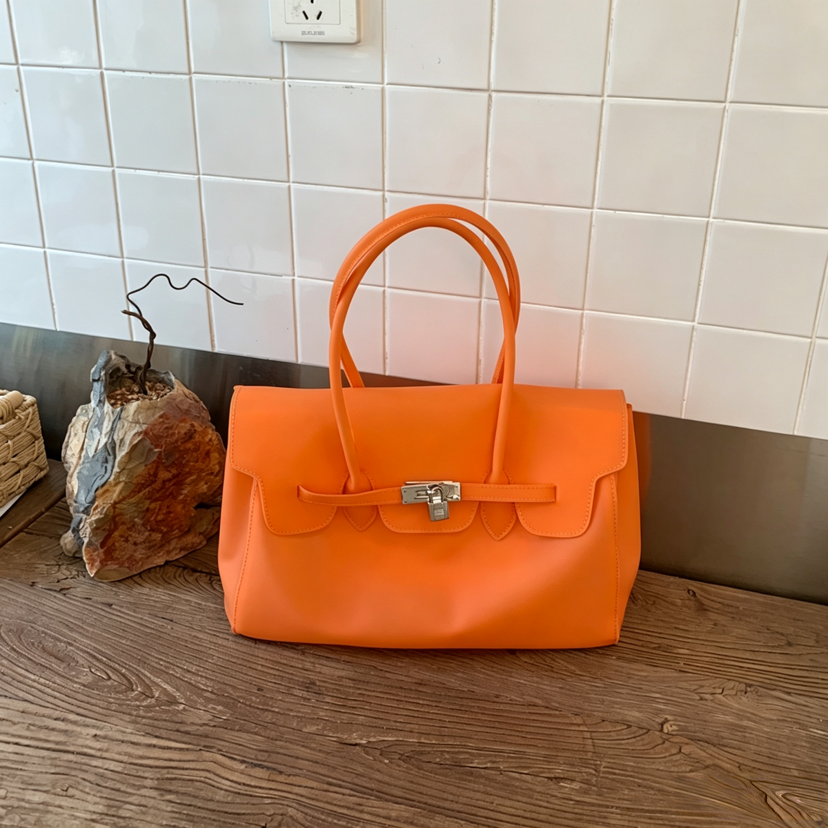 Trendy Candy Color Jelly Tote Shoulder Bag 6W10BBG2111