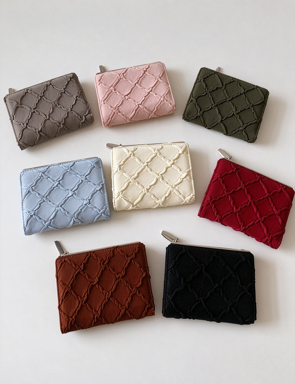 Quilted Bifold Wallet - DippedShop Wholesale - #3683