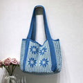 Casual Hand-Crochet Hollow Flower Tote Bag 6W10BBG1776