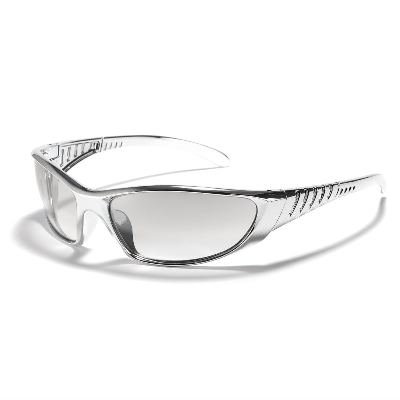 Colourful Hollow-Out Futuristic Sunglasses DP25B612