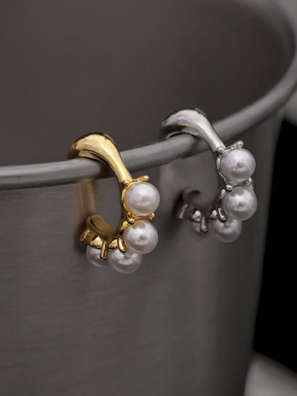 Pearl Elegant Earbone Clip Earrings DPJE50