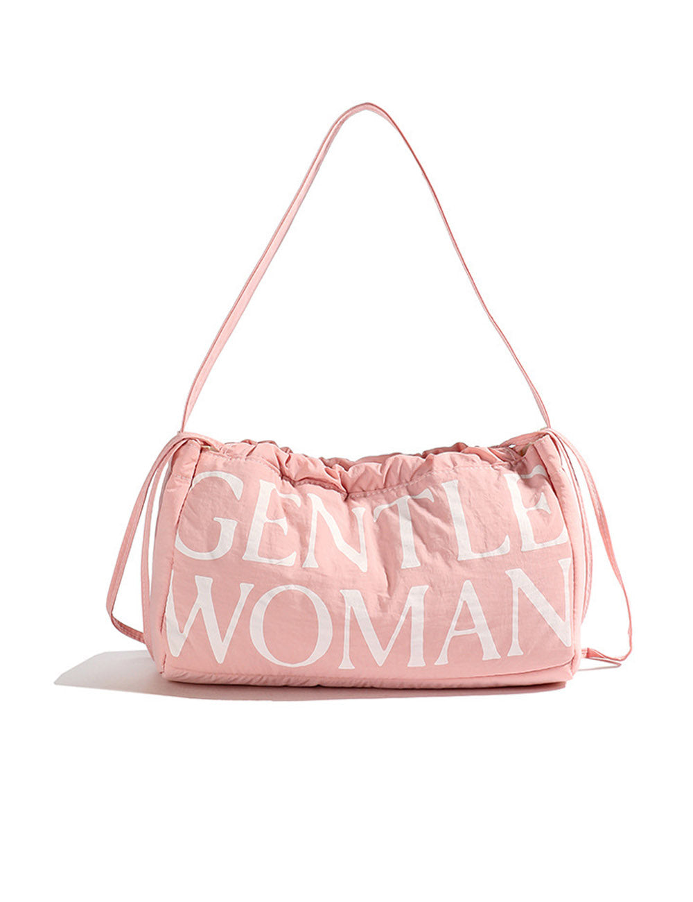 Drawstring Solid Puffer Underarm Shoulder Bag DP25G649