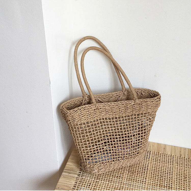 Woven Straw Shoulder Bag - DippedShop Wholesale - #0595