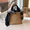 Straw Woven Tote Bag - DippedShop Wholesale - #9539