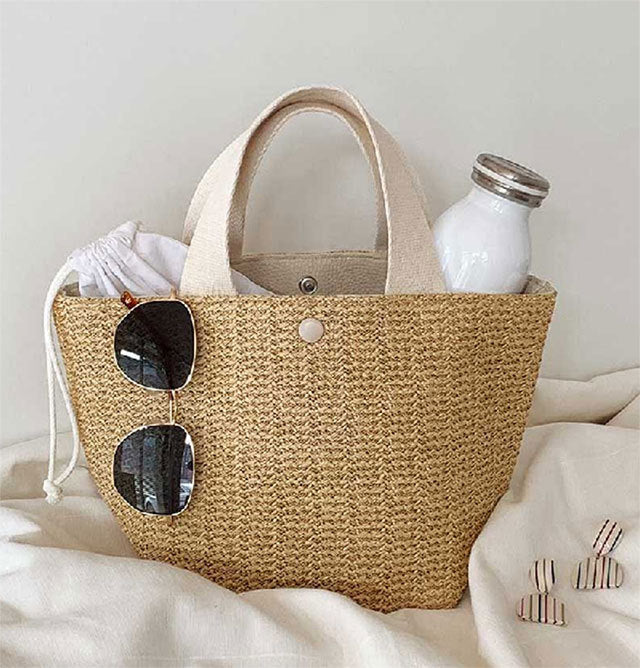 Straw Woven Tote Bag - DippedShop Wholesale - #0611