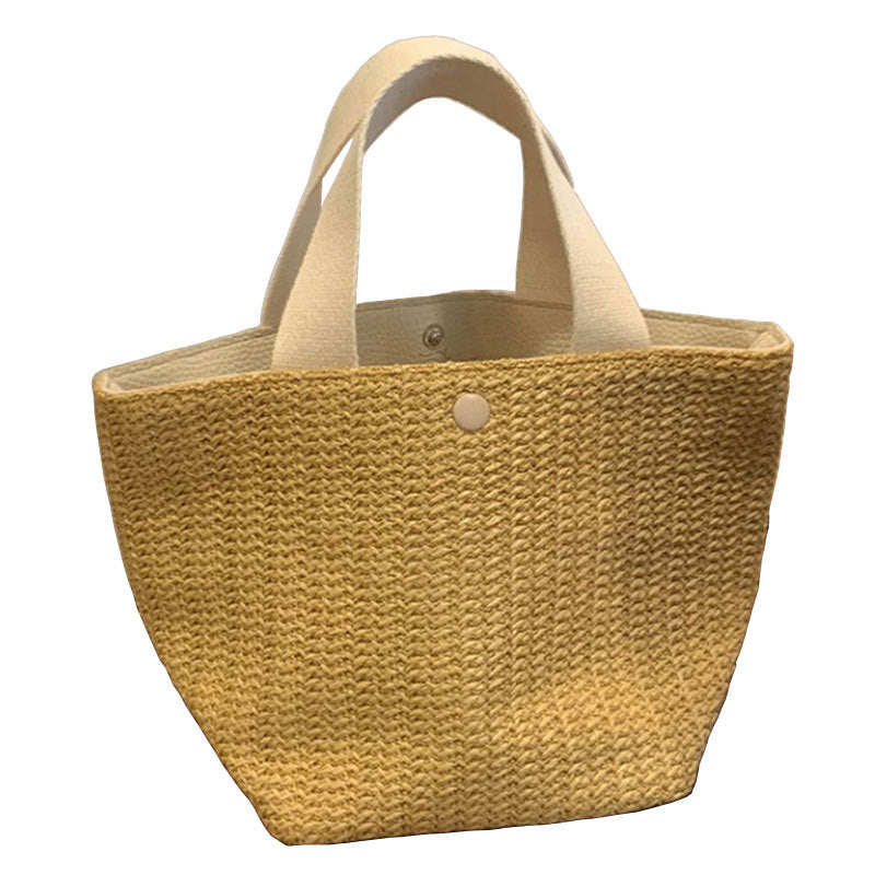 Straw Woven Tote Bag - DippedShop Wholesale - #7843