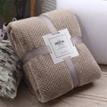 Pineapple Grid Coral Fleece Blanket - DippedShop Wholesale - #1027