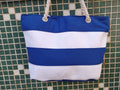 Minimalist Color Block Striped Canvas Shoulder Bag MK2BLW6W10BBG557
