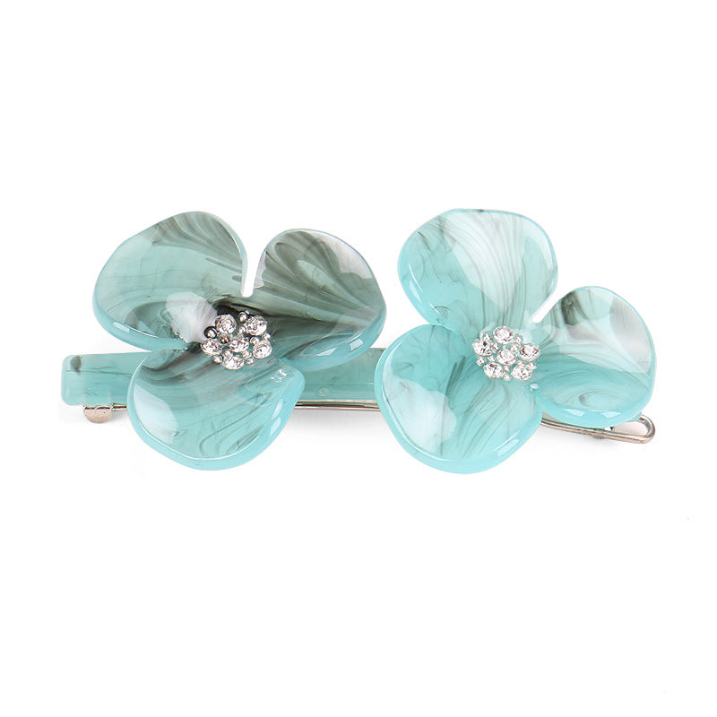 Elegant Flower Crystal Hair Clip - DippedShop Wholesale - #3747