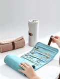 Stylish Solid Color Velet Jewelry Organizer Bag 8CW6BOB298L