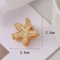 Cute Gold Sea Conch Mini Hair Claw MK2MBEP6W6HCP372