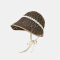 Lace Ribbon Beach Hat - DippedShop Wholesale - #1859