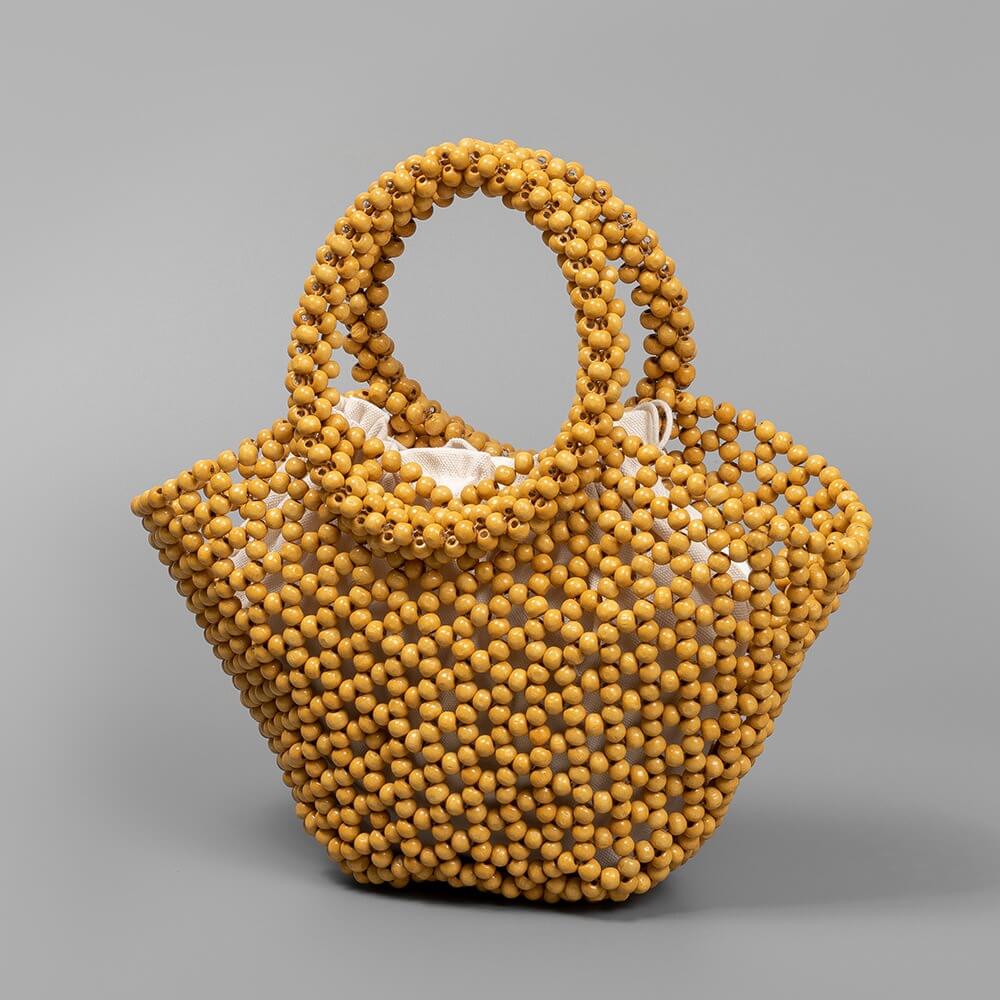 Casual Handmade Beach Hollow Out Bead Bag DP25B745