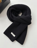 Minimalist Solid Color Versatile Warm Knit Scarf 6W6NSC89