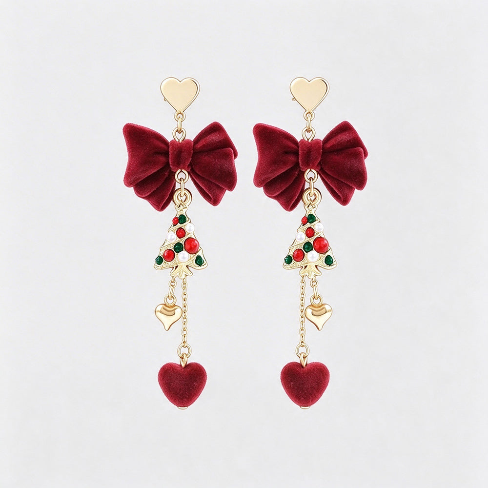 Christmas Tree Drop Earrings - DippedShop Wholesale - #2547