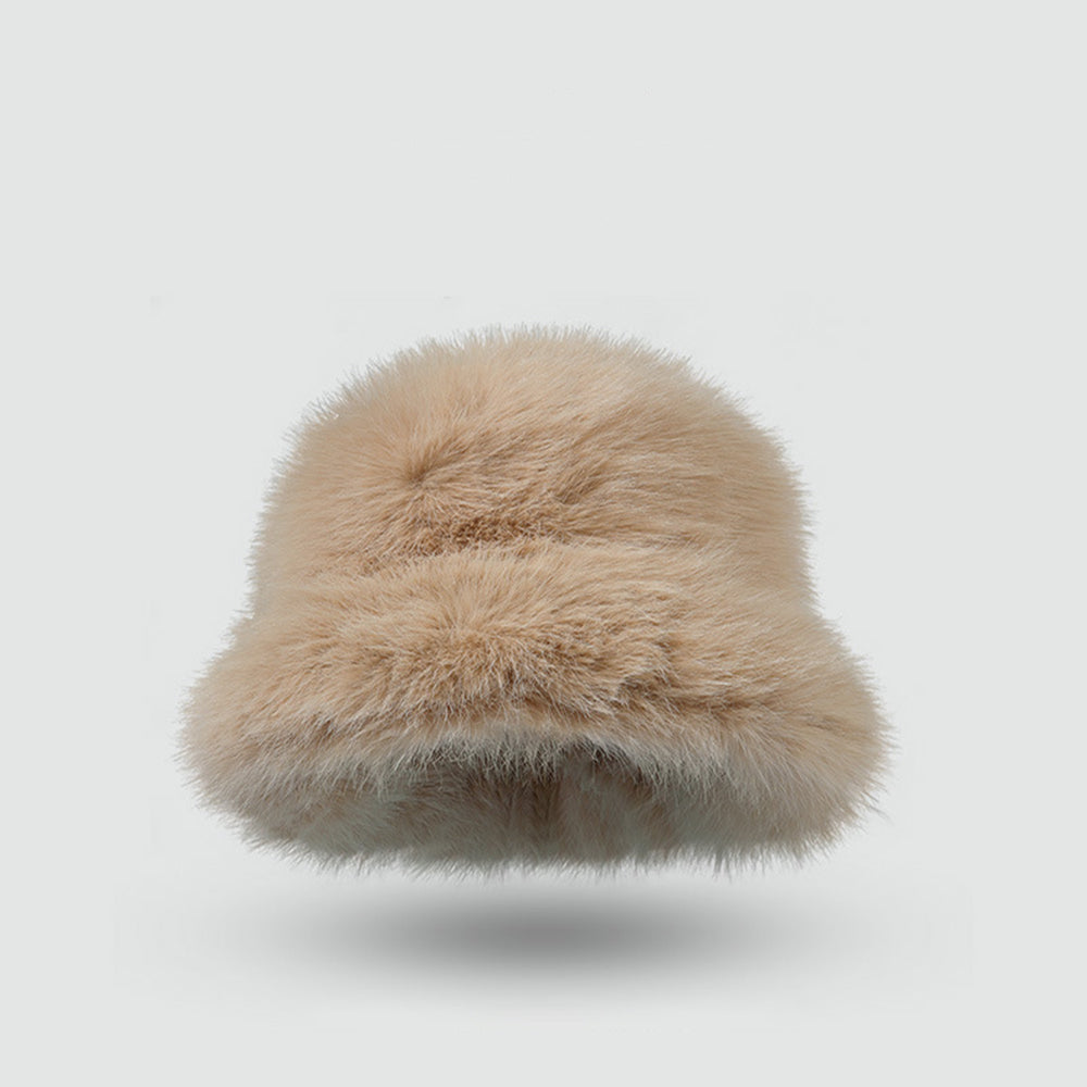 Imitation Rabbit Fur Bucket Hat - DippedShop Wholesale - #0819