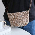 Vintage Floral Embroidery Crossbody Phone - DippedShop Wholesale - #1091