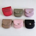 Elegant Zip Solid Color Leather Short Wallet 6W10BWB361