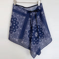 Retro Floral Print Asymmetrical Tie Waist Hip Scarf 6W1SL44