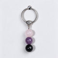 Natural Stone Crystal Keychain - DippedShop Wholesale - #5939