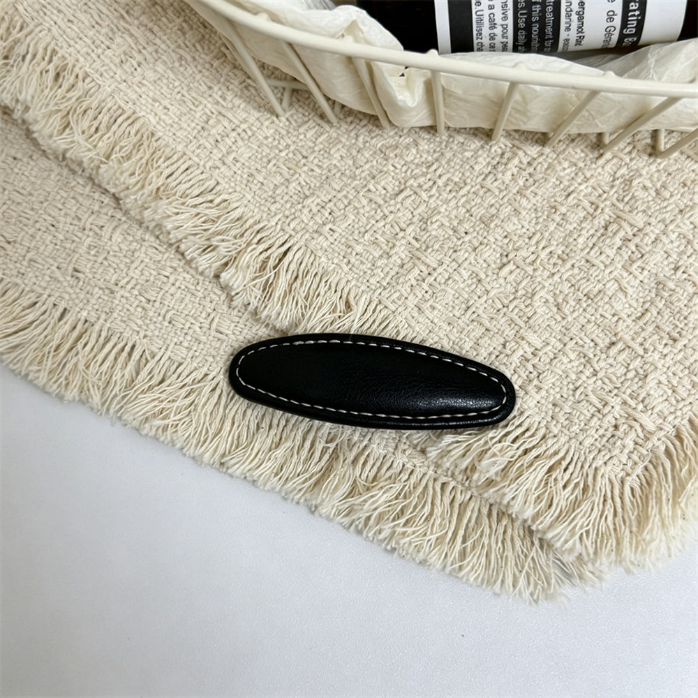 Simple PU Leather Rectangle Snap Hair Clip 6W6HCP1624