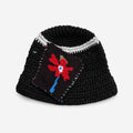 Color Block Splice Floral Jacquard Bucket Hat 6W6HAT634