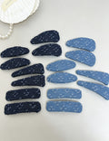 Simple Denim Frayed Hem No-Crease Hair Clip 6W6HCP1623