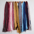 Simple Color Block Soft Versatile Long Scarf 6W6NSC227