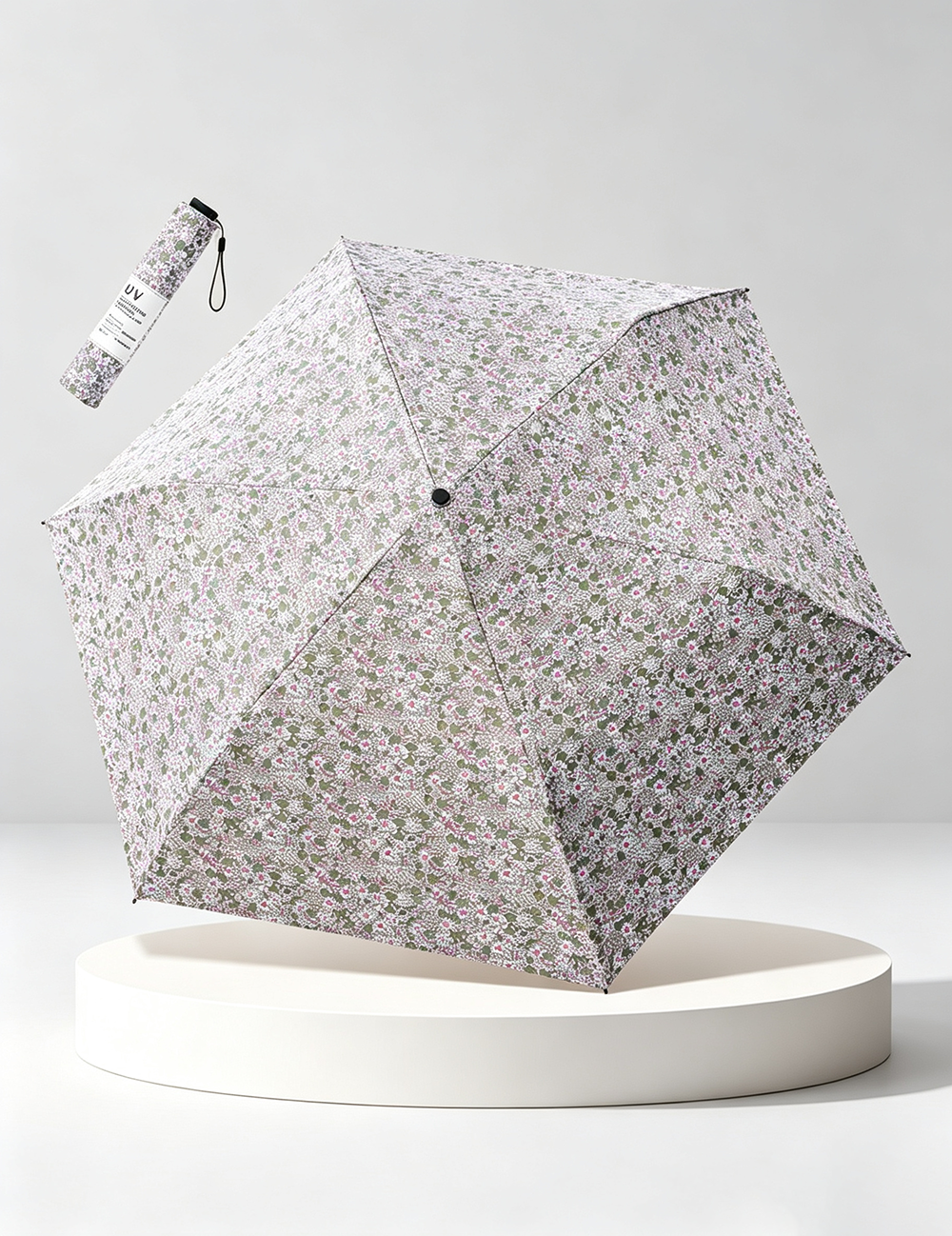 Tri Fold Ultra Light Floral Umbrella DP26UL01