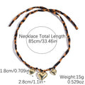 Elegant Shell Starfish Pendant Silk Scarf Necklace 6W6JNC1006