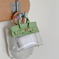 Cute Mini Clear Kelly Keychain Bag Charm 6W10BBG2115