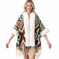 Faux Fur Knit Poncho Cape - DippedShop Wholesale - #2051