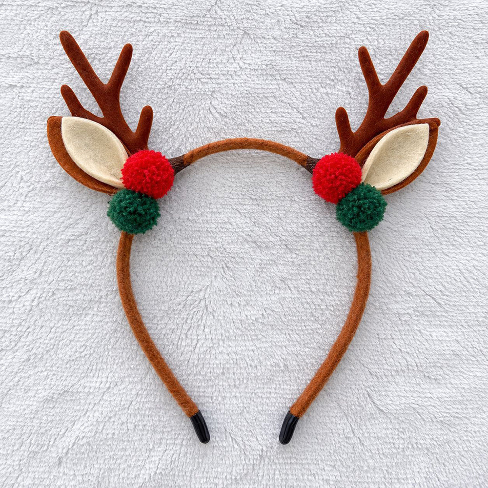 Reindeer Antler Plush Headband - DippedShop Wholesale - #5267