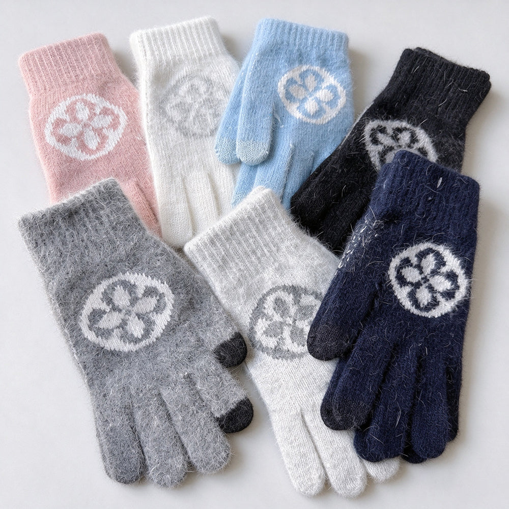 Jacquard Knit Touchscreen Gloves - DippedShop Wholesale - #6595
