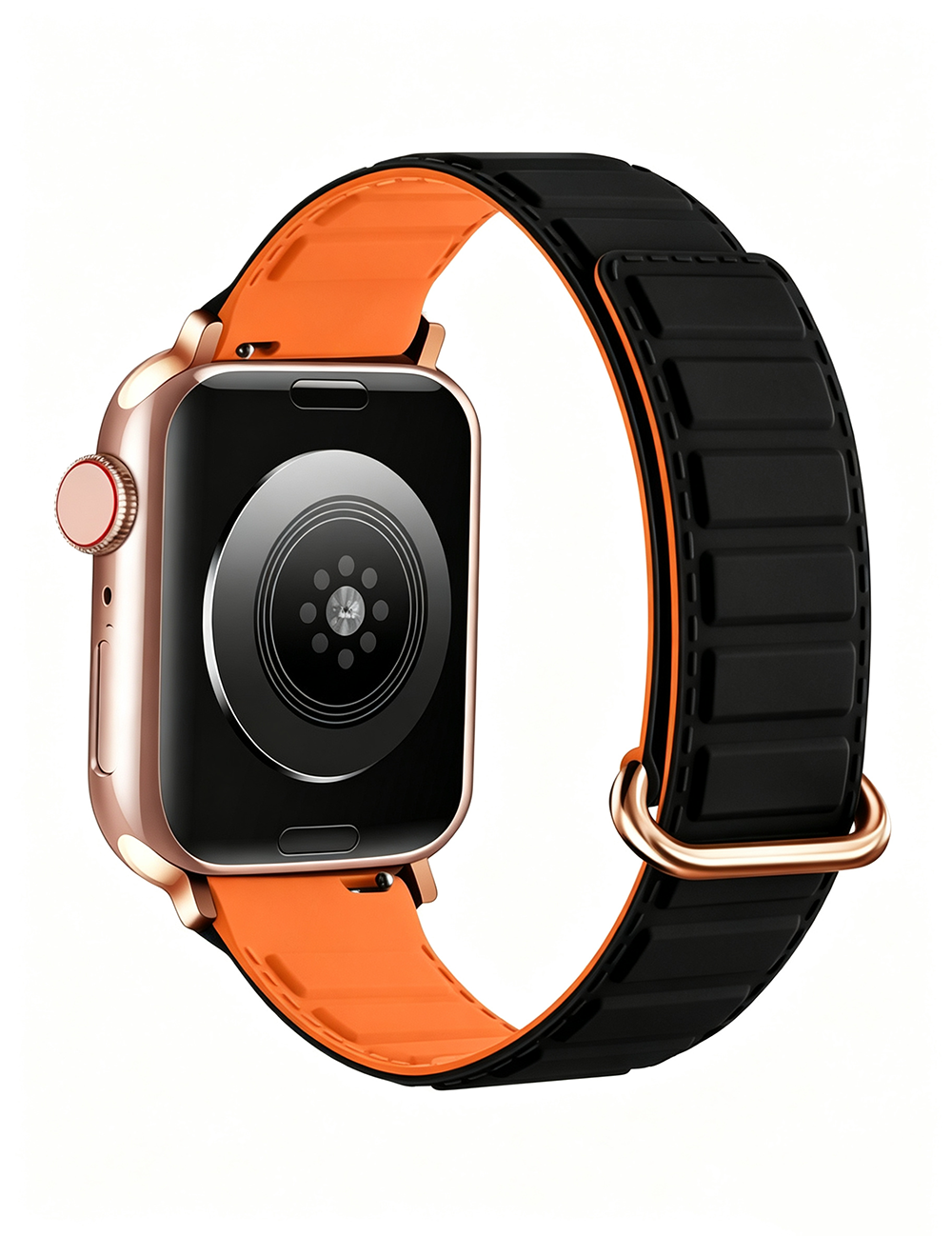 Simple Solid Color Silicone Magnetic Watch Band 6W6JWA93