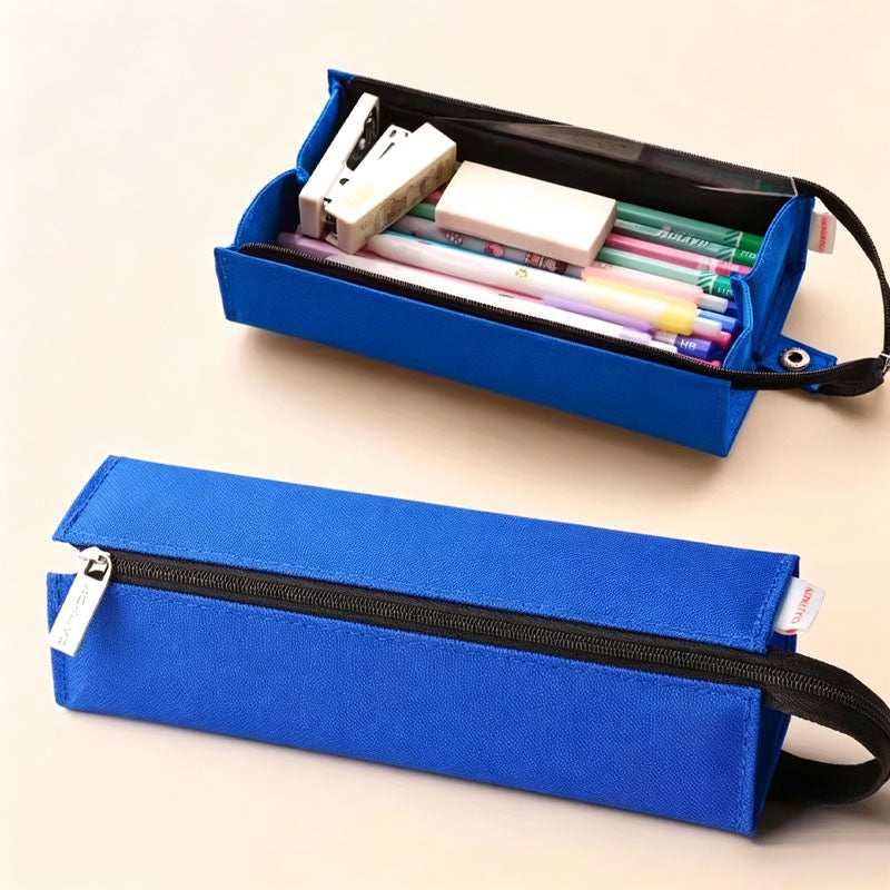 Minimalist Solid Color Pencil Case with Handle 6S10BOB1062