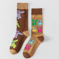 Asymmetrical Cartoon Crew Socks - DippedShop Wholesale - #8035