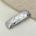 Minimalist PU Leather No-Crease Snap Hair Clip 6W6HCP1621